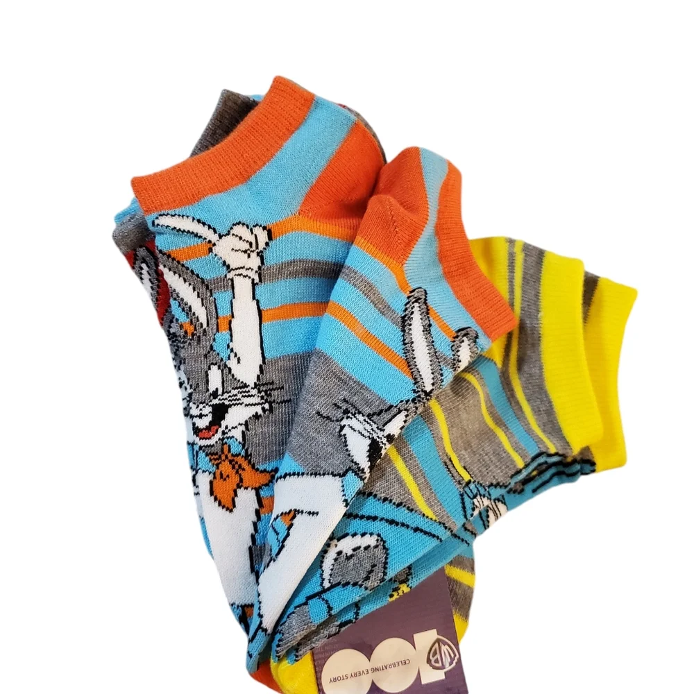 Bugs Bunny Warner Brothers Mix & Match Women's Ankle Socks‎ 5 Pairs New